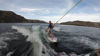 Chad wake surfing