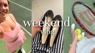 Weekend in the life - London, tennis, Halara haul 🎾