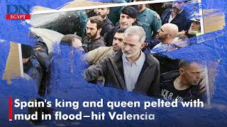 Spain's king and queen pelted with mud in flood-hit Valencia