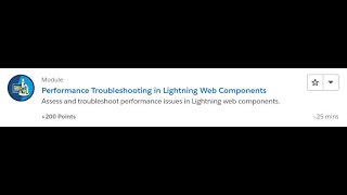 Performance Troubleshooting in Lightning Web Components [Salesforce Trailhead Answers]