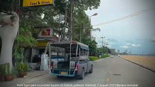 asia feature: from tiger park to jomtien beach on tuktuk, pattaya, thailand, 7 aug 2023@papa osmubal