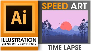 Speed Art Illustration Vector Art Time Lapse -  Adobe Illustrator 2020 || YR Designs