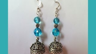 Earring Making - Beautiful Jhumka Earrings Making With Beads