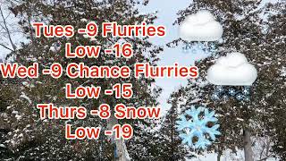 Weather Forecast for the City of Kawartha Lakes.