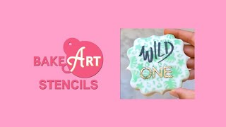 Wild Cheetah Print Cookie : How to Decorate with Stencils