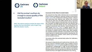 A hands on introduction to using the CASP checklist to appraise systematic reviews (Dr Becky Gould)