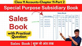 Sales Book | Special Purpose Subsidiary Books | Class 11 Accounts | Chapter 11 | Part 2