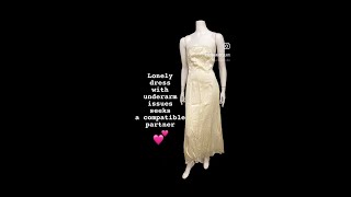 Vintage wedding dress matchmaking and underarm cleaning