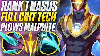 Malphite gets PLOWED by Rank 1 Nasus FULL-CRIT SUSAN TECH! | Carnarius | League of Legends