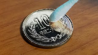 【コイン磨き】10円玉を鏡面仕上げして見た/Satisfying Video - 10 Yen coin Polishing