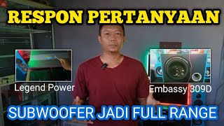 BARU PERTAMA uji coba Subwoofer Mobil jadi Full Range | Audio Mobill