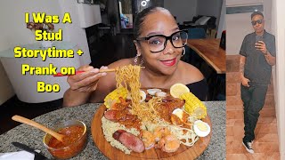 I WANT TO BE A STUD Prank on Boo + Storytime ( Ramen Egg Boil Mukbang)