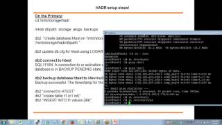 HADR setup in DB2 LUW