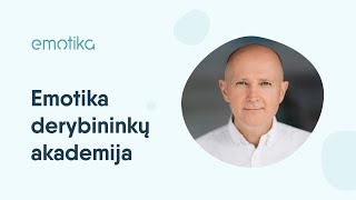 Darius Pietaris apie EMOTIKA derybininkų akademiją