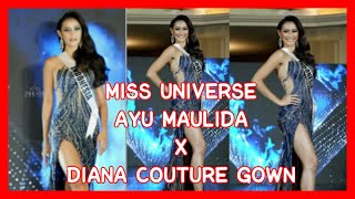 PRESS CONFERENCE AYU MAULIDA MISS UNIVERSE INDONESIA 2020 || EVENING GOWN BY DIANA COUTURE