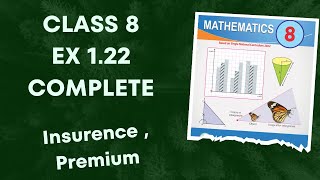 Class 8 Ex 1.22 Complete | Insurance, Premium