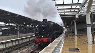 A Black Five in the Rain, 45231 The Sherwood Forester at Derby 1st October 2019