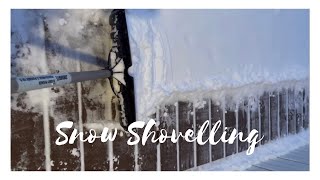 Winter In Canada 🇨🇦 Morning routine. Snow removal, crunchy ASMR.