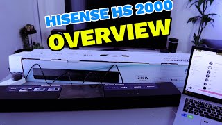 Hisense HS 2000 2.1 Ch Soundbar  Hisense HS 2000  Overview | Setup With Laptop