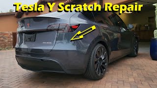 Mobile Bumper Repair Phoenix Arizona Tesla Y Gray Plasti Dip