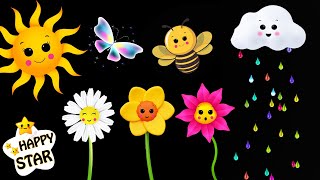 Springtime Dance Party - Pretty Flowers , Sun Dance Videos - Cartoon Dance