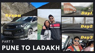 Pune To Chandigarh | Part 1 | Day 1,2,3 | Pune To Leh Ladahk | Via Mumbai Surat Udaipur | Tata Nexon