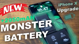 Upgrading my iPhone X with 3000 Battery 🔋 MONSTER NOHON Battery increased Capacity