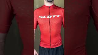 Camisa De Ciclismo Scott Rc Pro Manga Curta Vermelho