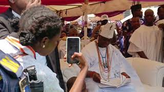 Royal Arrival Of Ooni Of Ife Ejigbo For Opening Prayer On Newly Road (4)