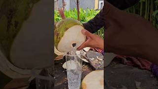 Coconut cutting skills #coconut #fresh #streetfood #shorts #short