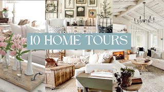 10 Home Tours💝Focus and personalize your cottage style in your home