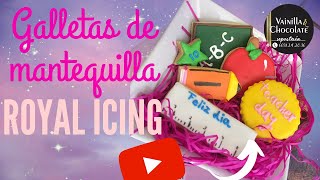 GALLETAS DE MANTEQUILLA CON ROYAL ICING PERFECTAS ! | Vainilla&Chocolate