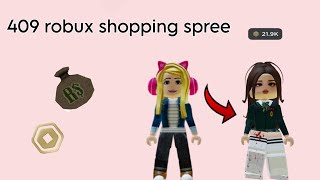 409 robux shopping spree 🫶🏼💘||CLUDYS KAWAII 💸