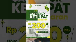 Buruan ambil cashback ketupatnya sebelum promonya habis #shortsvideo #promo