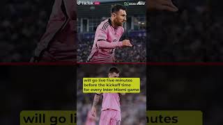 'MESSI CAM' TO DEBUT IN MLS ON TIKTOK #lionelmessi #tiktok #sports #intermiami #mls2024