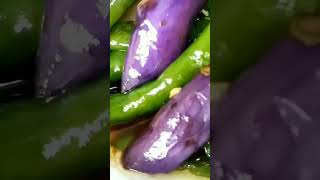 TUMIS cabe hijau dan terong#shortvideo #masakanalataiwan #chinesefood