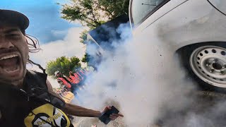 Bro does a Massive Trailer skid at Summernats 36🔥🔥🔥