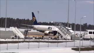 Ryanair przylot i odlot na Airport Lublin 08.04.2013