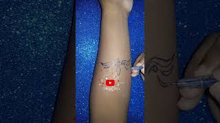 #14 pen tattoo on hand short#tattoo #tattootrends #tattooart #tattooartist #viral #temporarytattoo