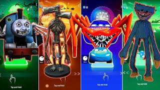 🦕 Thomas Train Exe vs Siren Head vs Lightning McQueen Eater vs Huggy Wuggy | Coffin Dance 🪩