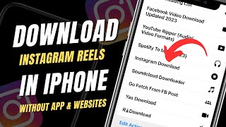 How to download instagram reels video in  Iphone | how to download instagram reels video ​⁠