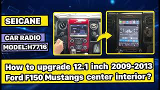 How to upgrade 2009 2010 2011 2012 2013 Ford F150 Mustang radio to Carplay Androidauto Step-by-Step?