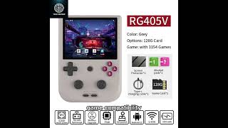 The ANBERNIC RG405V is a handheld game console designed for retro gaming enthusiasts.