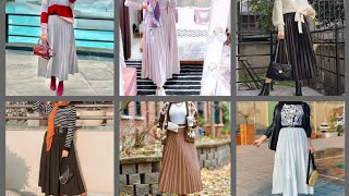 تنورات للمحجبات متنوعة اجمل تنسيقات  🙈😍👗