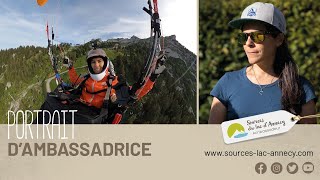 Portrait d'ambassadrice - Joanna Di Grigoli, pilote de parapente aux Sources du lac d'Annecy