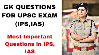 GK Most Important Questions in UPSC Exams | GK Quiz in Hindi #upsc #ips #ias