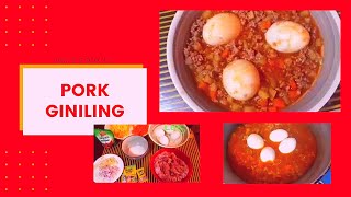 Pork Giniling with Egg Recipe