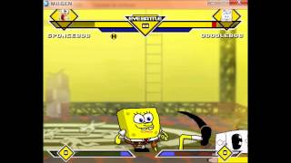 Mugen All Stars Legends Episode 100 Spongebob (me) VS Doodlebob