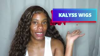 SYNTHETIC WIG ARE STEPPING UP| AMAZON SYNTHETIC WIG REVIEW| KALYSS 28' CURLY 4X4 LACE WIG