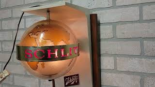 Vintage SCHLITZ Rotating Beer Light